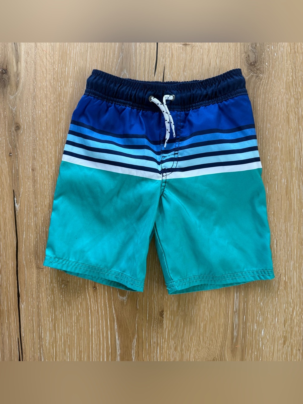 OshKosh B'gosh Navy and White Boys Swim Shorts